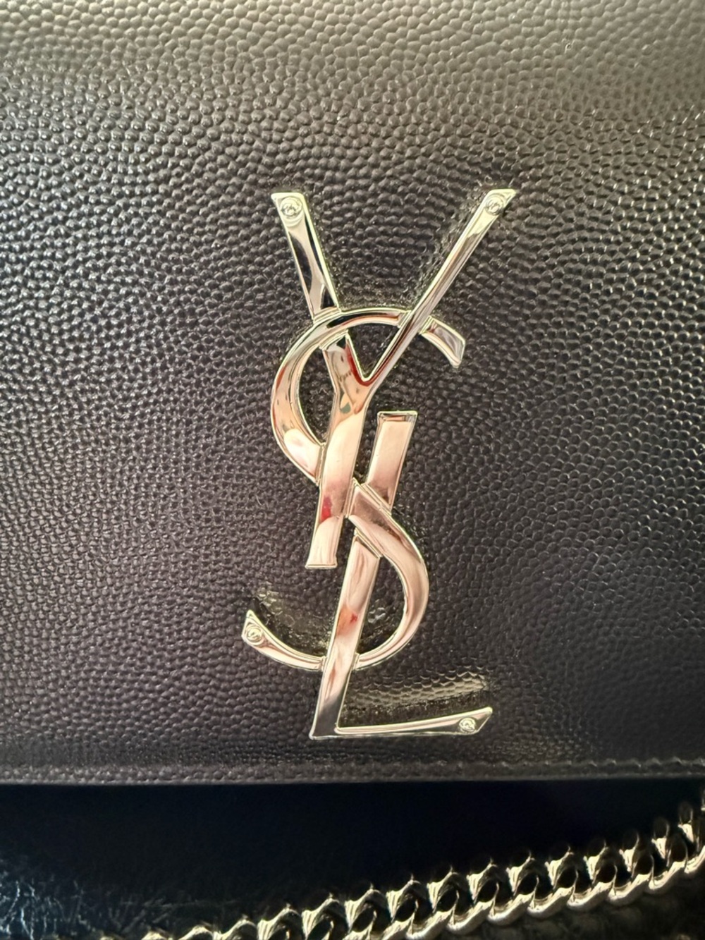 Saint Laurent Kate Black Leather YSL Chain Crossbody Bag - Picture 4 of 13
